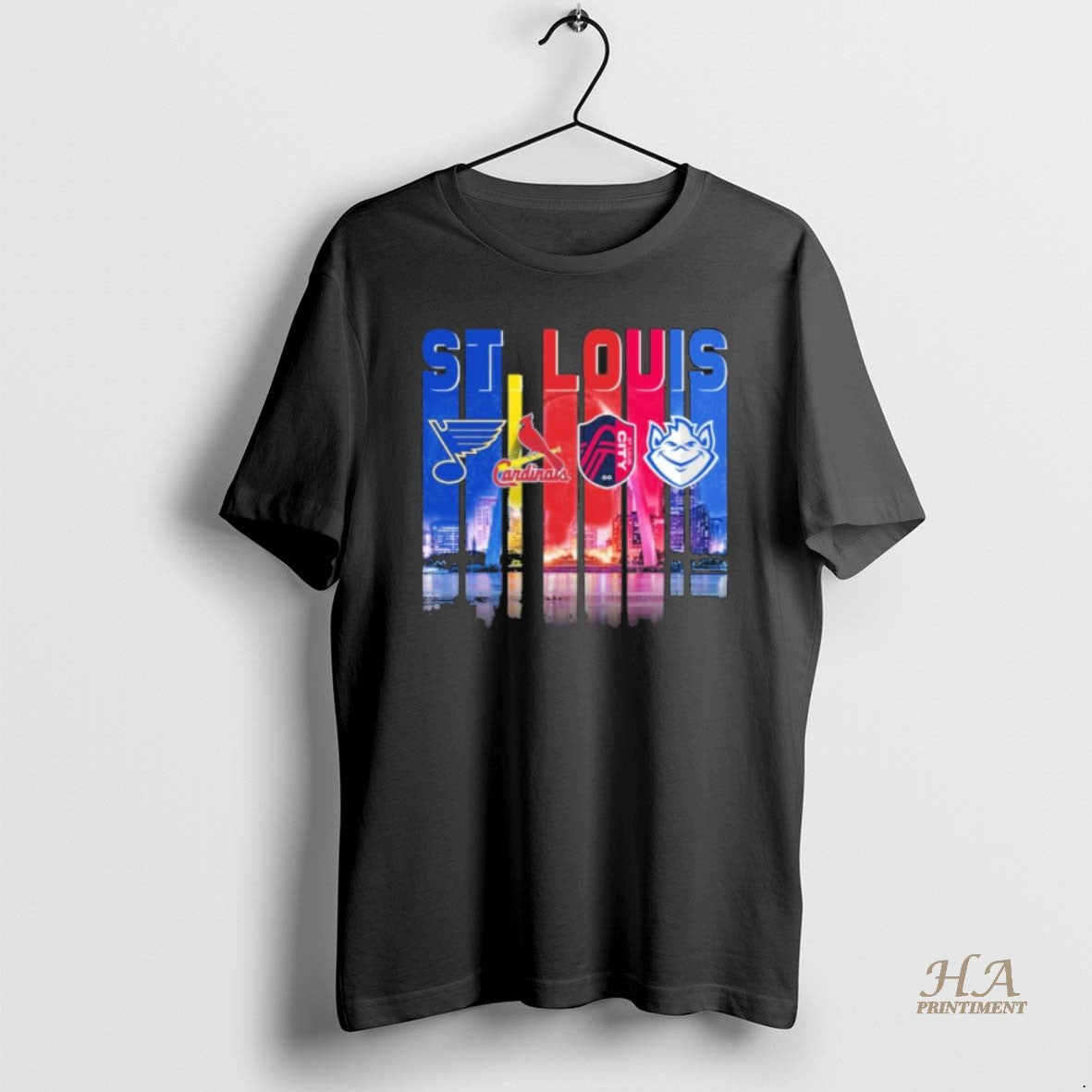 Official St Louis Sports Teams Logo 2025 Retro Skyline T-Shirts, Hoodie, Sweatshirt | InkNestWear.com