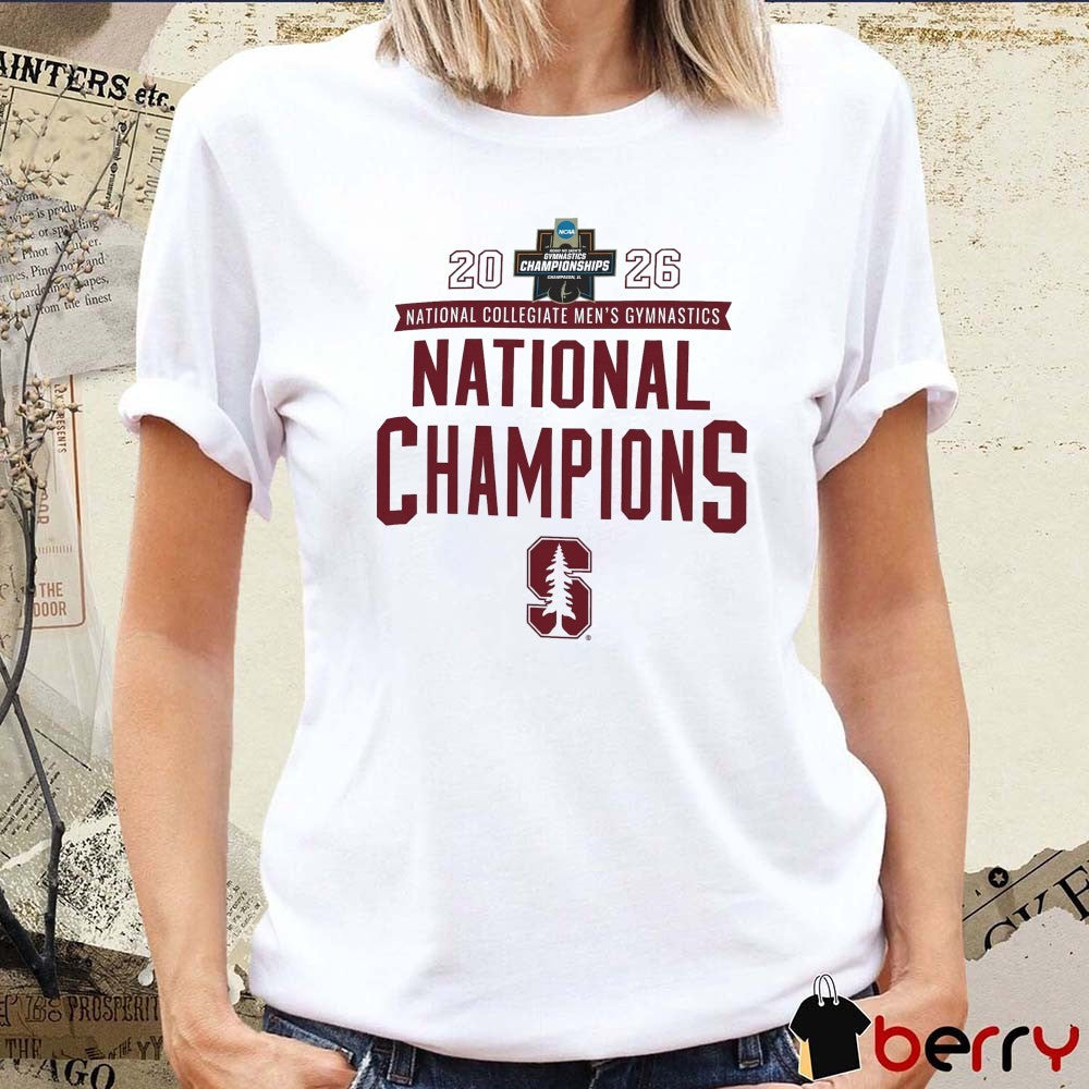 Stanford Cardinal 2026 NCAA National Collegiate Men’s Gymnastics National Champions t-shirt