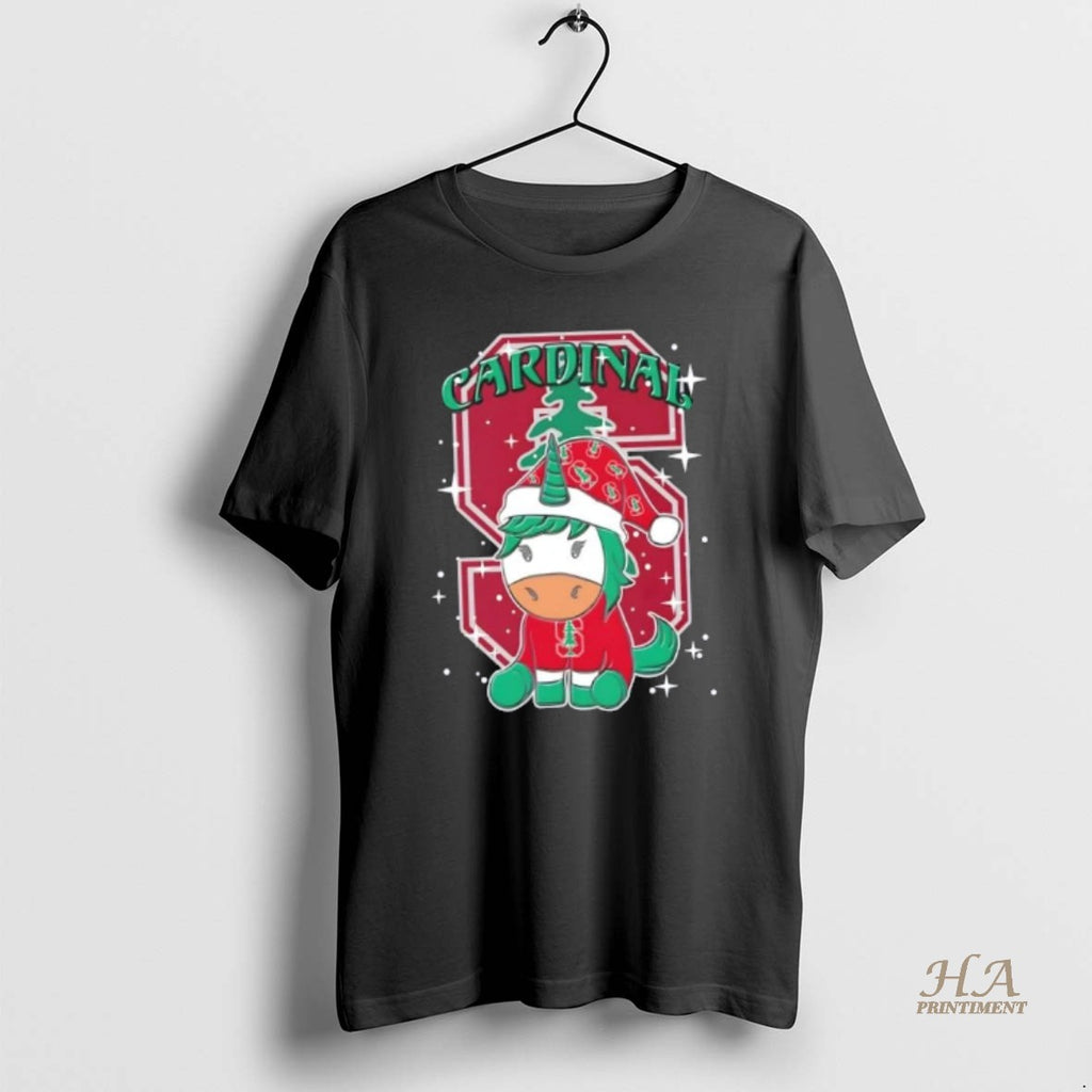 Official Stanford Cardinal Football X Unicorn Merry Christmas T-Shirts, Hoodie, Sweatshirt | InkNestWear.com