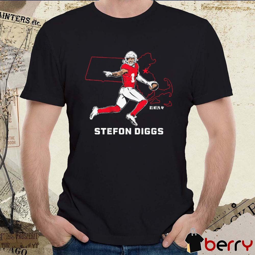 Stefon Diggs State Star New England Patriots Football 2025 NFL Graphic t-shirt