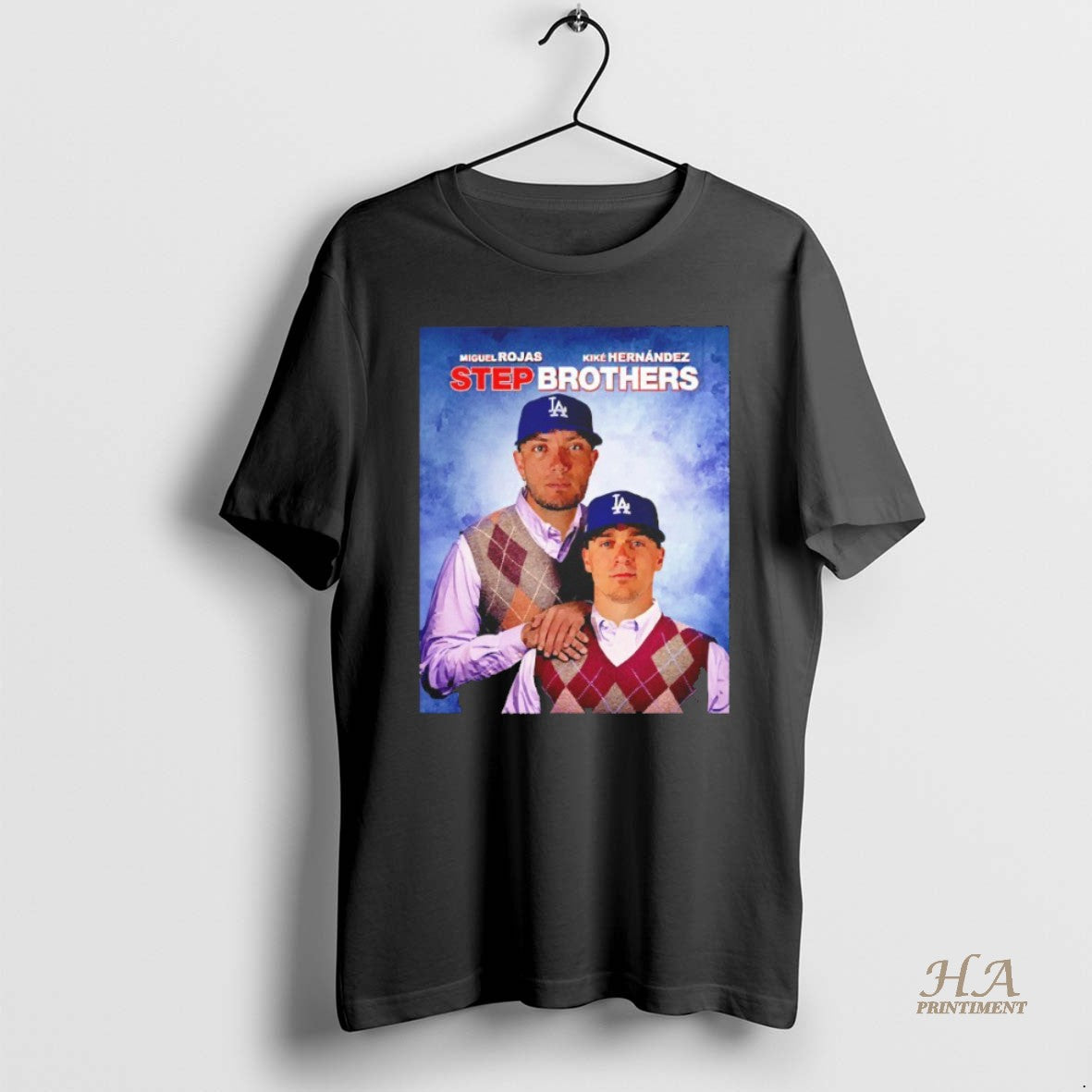 Official Step Brothers Miguel Rojas And Kike Hernandez La Dodgers Blackshirt T-Shirts, Hoodie, Sweatshirt | InkNestWear.com