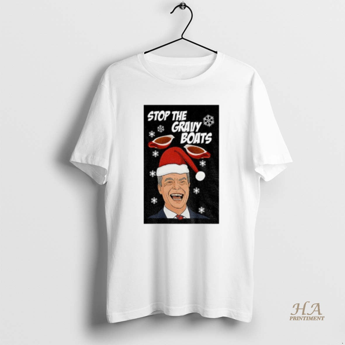 Official Stop The Gravy Boats Nigel Farage Funny Christmas Jumper T-Shirts, Hoodie, Sweatshirt | InkNestWear.com
