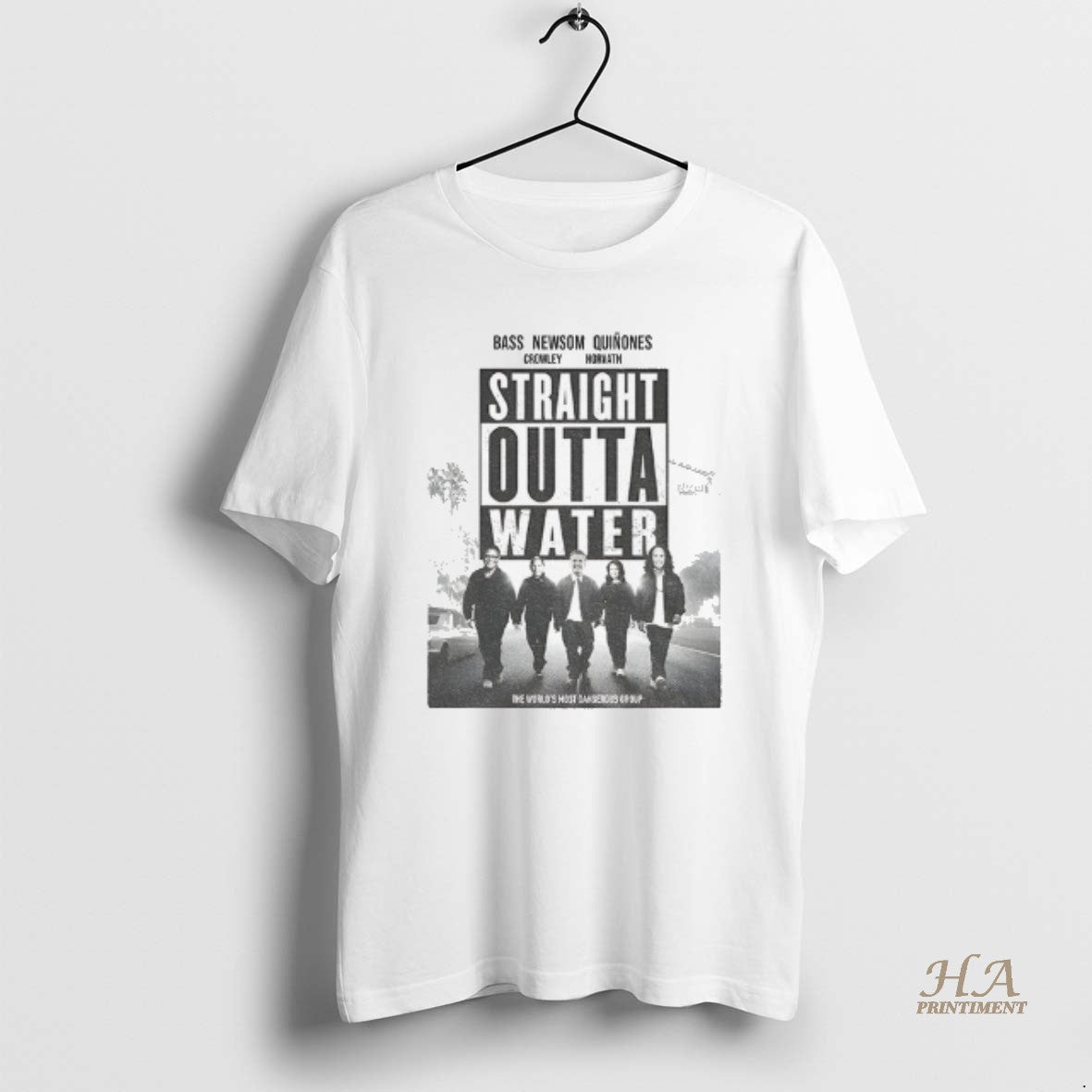 Official Straight Outta Water Bass Newsom Quinones Crowley Horvath T-Shirts, Hoodie, Sweatshirt | InkNestWear.com