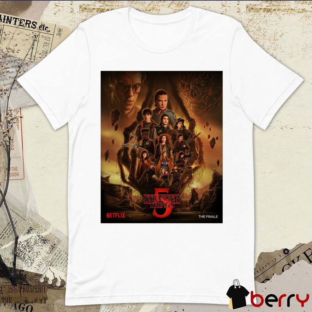 Stranger Things 5 The Final January 1, 2026 Netflix Poster t-shirt