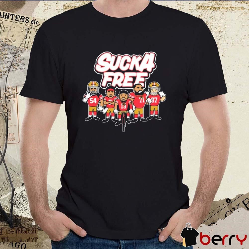 Sucka Free 5 San Francisco 49ers NFL Cartoon t-shirt