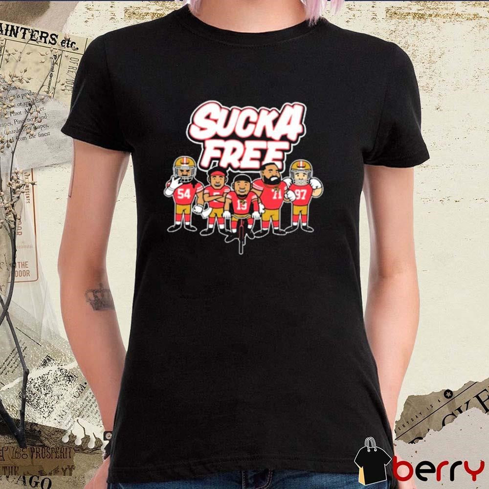 Sucka Free 5 San Francisco 49ers NFL Cartoon t-shirt