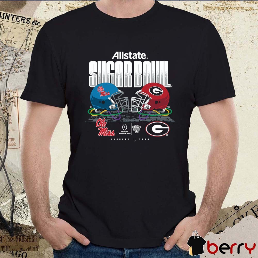 Sugar Bowl All State Ole Miss Rebels Vs Georgia Bulldogs Head to Head January 1, 2026 t-shirt