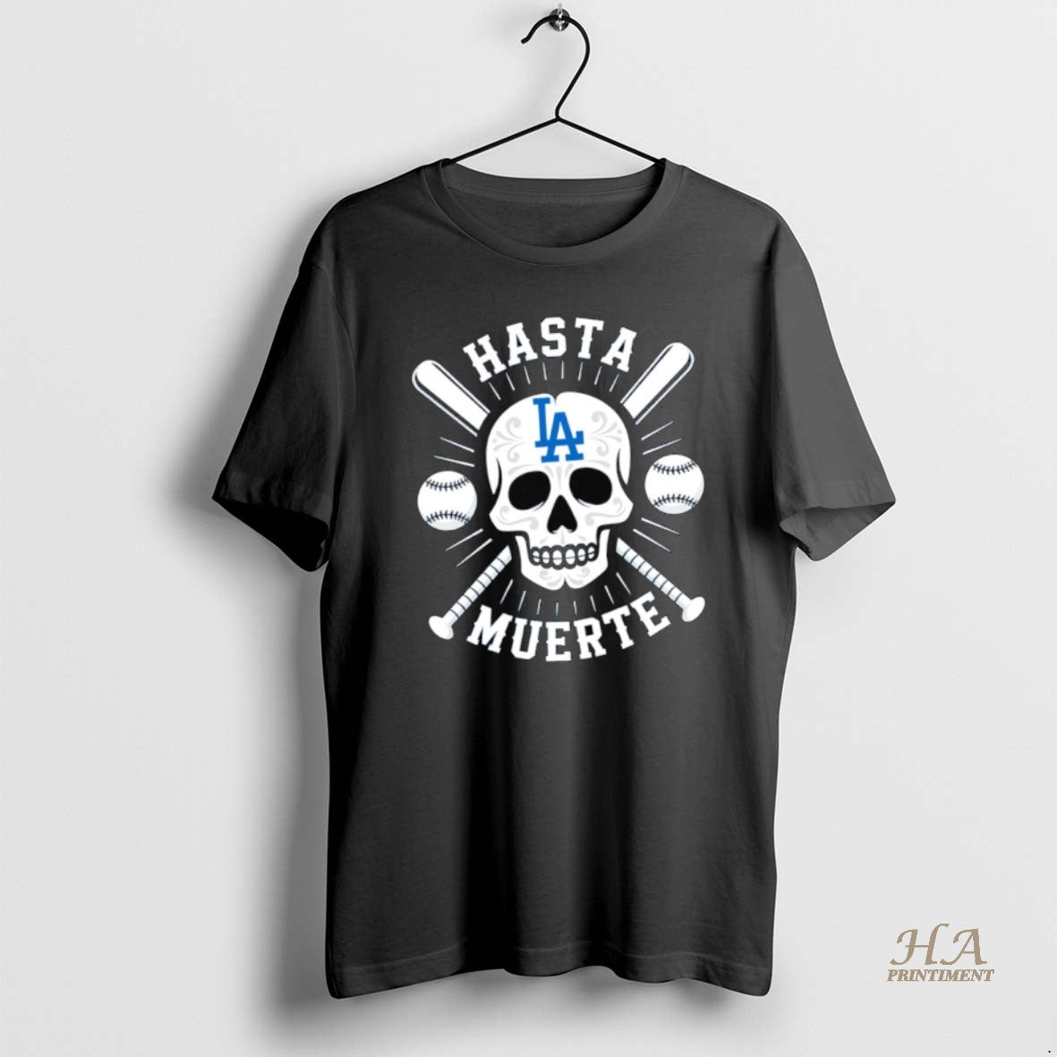 Official Sugar Skull Hasta Muerte Los Angeles Dodgers T-Shirts, Hoodie, Sweatshirt | InkNestWear.com