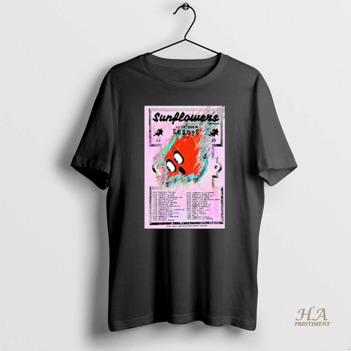 Official Sunflowers Europe Tour 2026 Dates T-Shirts, Hoodie, Sweatshirt | InkNestWear.com