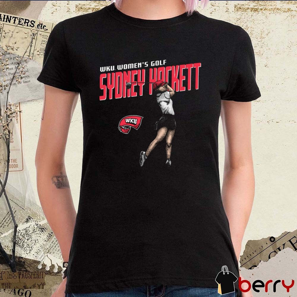 Sydney Hackett Western Kentucky Hilltoppers Women’s Golf NCAA Division I Portrait t-shirt