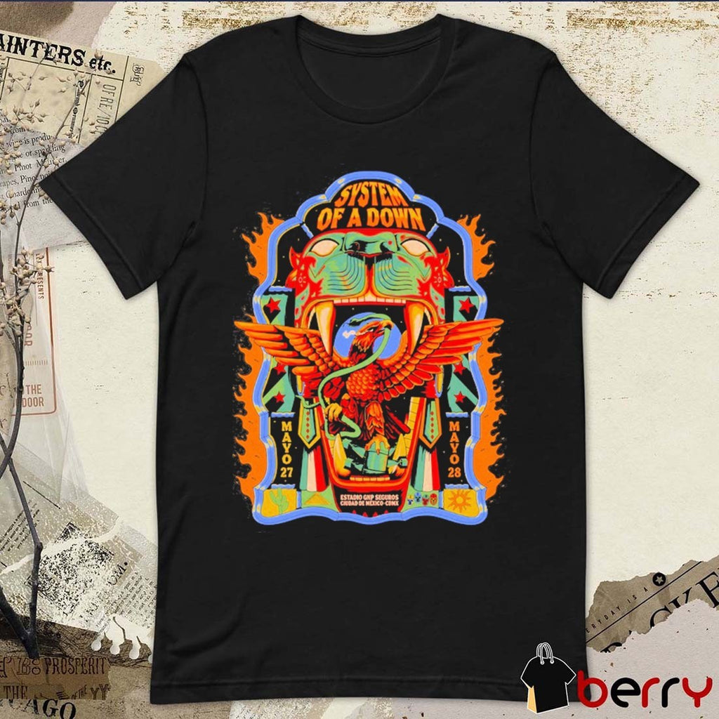System Of A Down Estadio GNP Seguros Ciudad De Mexico May 27-28 2026 t-shirt