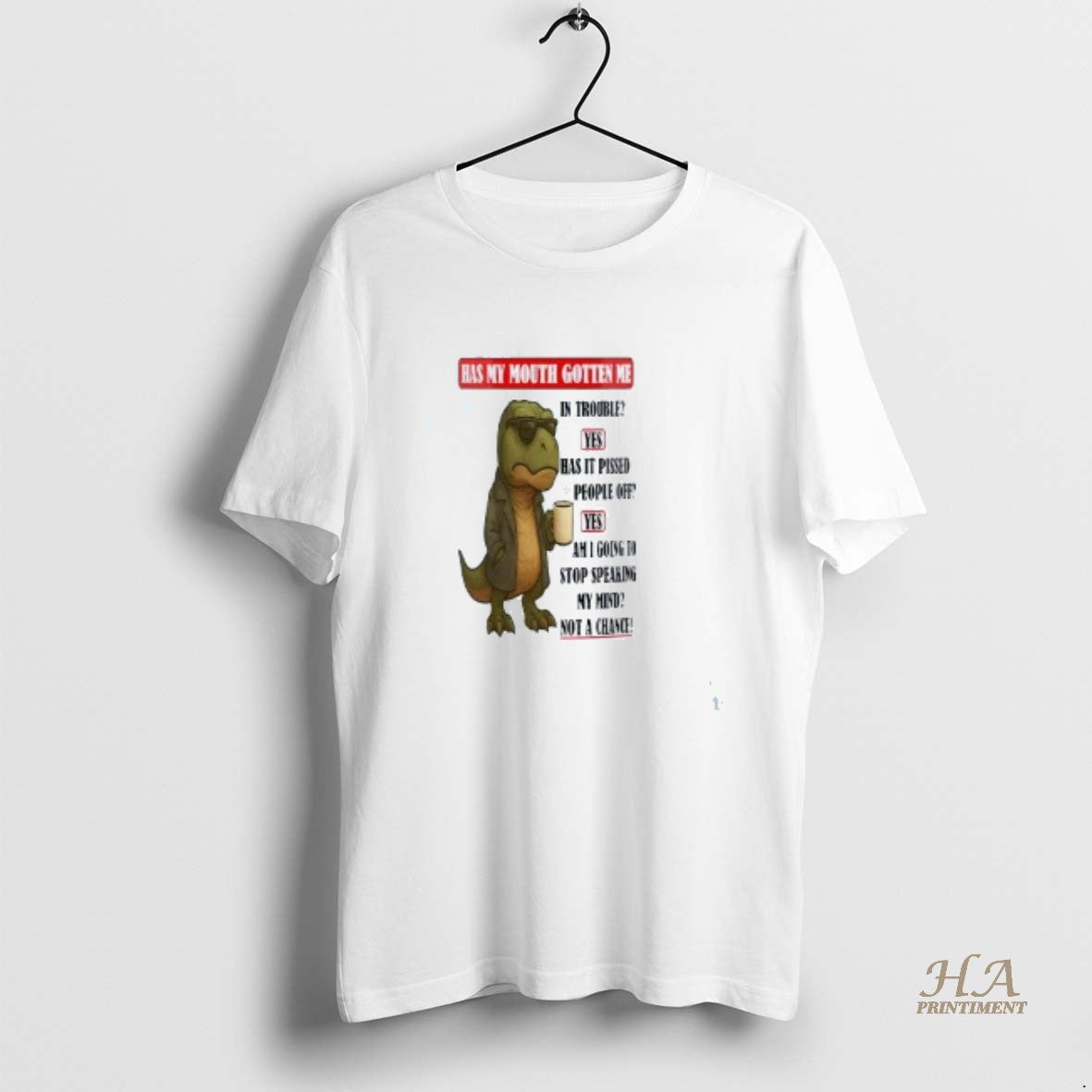 Official T Rex Has My Mouth Gotten Me In Trouble Yes Has It Pissed People T-Shirts, Hoodie, Sweatshirt | InkNestWear.com