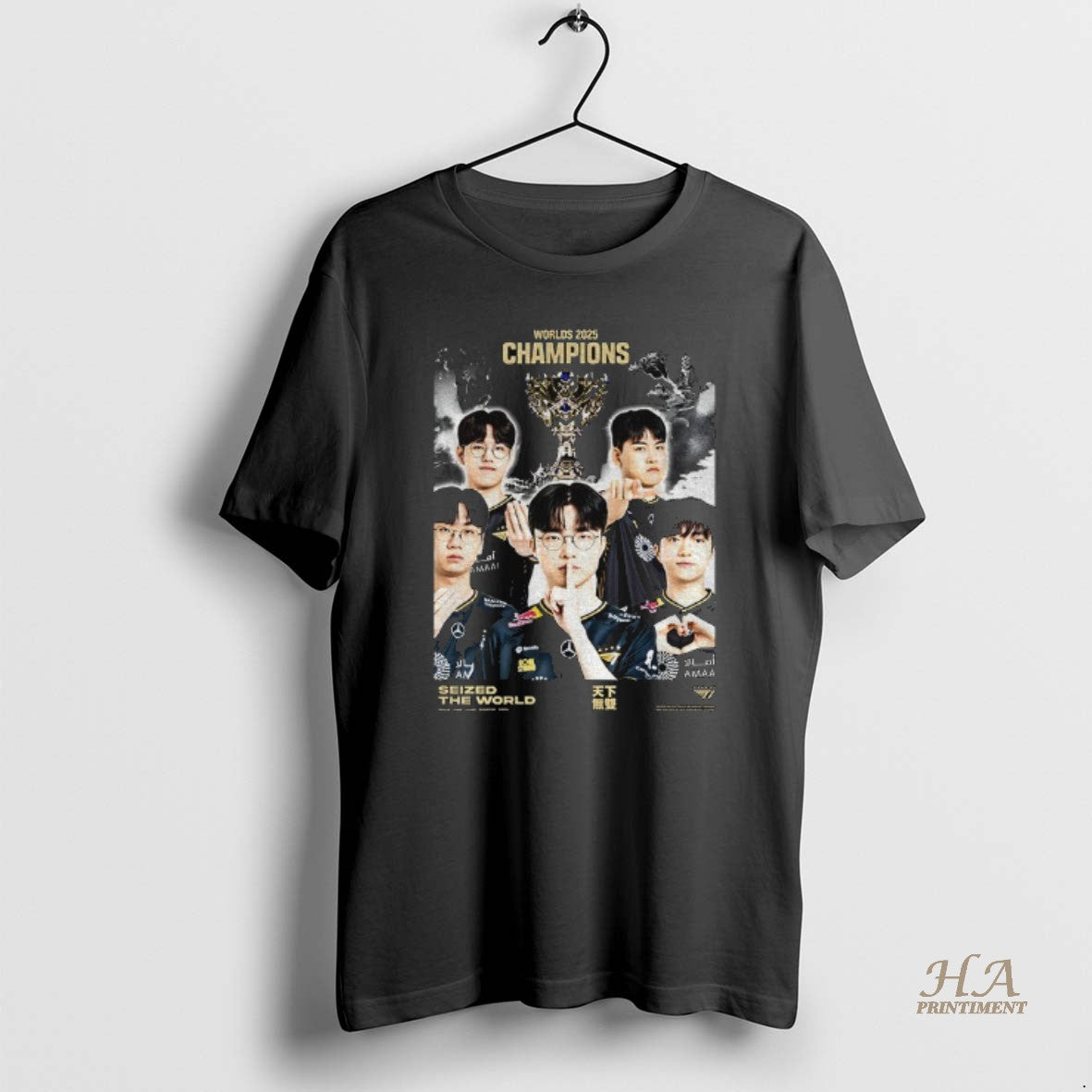 Official T1 Seized The World League Of Legends Champion T1 World Champions 2025 T-Shirts, Hoodie, Sweatshirt