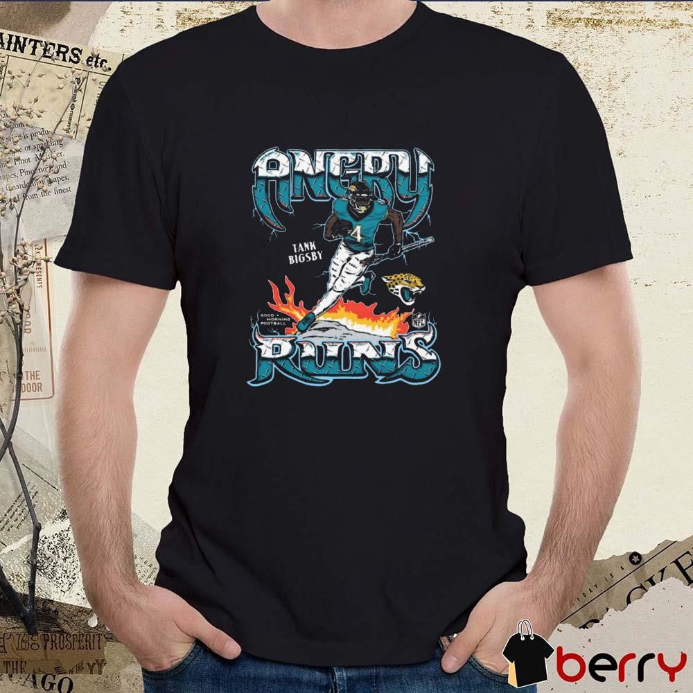 Tank Bigsby Jacksonville Jaguars NFL Angry Runs Player Graphic t-shirt