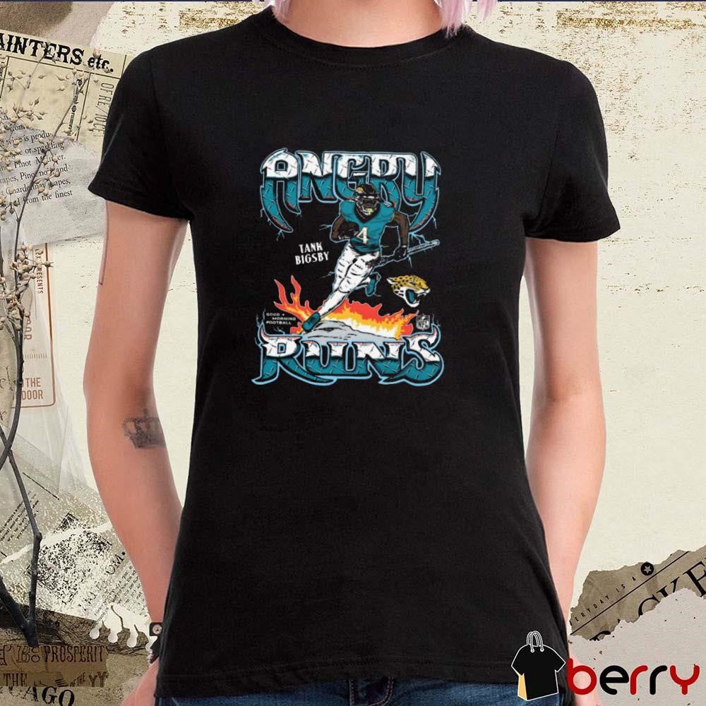 Tank Bigsby Jacksonville Jaguars NFL Angry Runs Player Graphic t-shirt