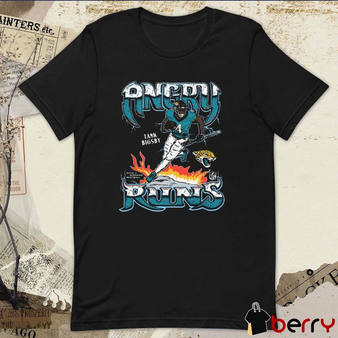 Tank Bigsby Jacksonville Jaguars NFL Angry Runs Player Graphic t-shirt
