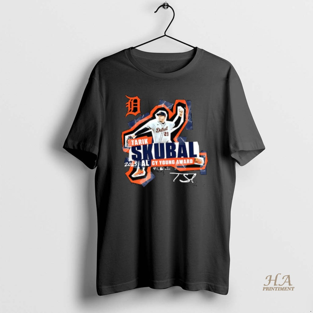 Official Tarik Skubal Detroit Tigers 2025 National League Cy Young Award Winner Signature T-Shirts, Hoodie, Sweatshirt