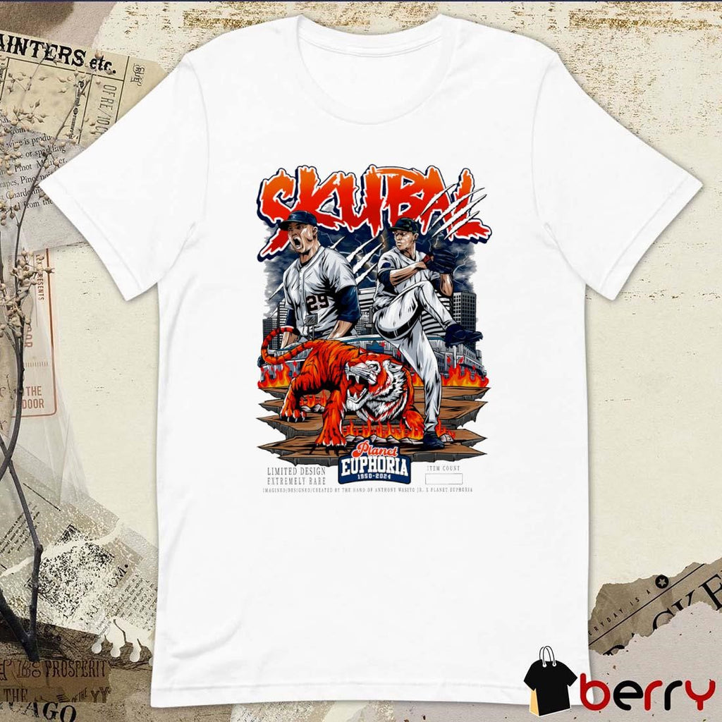 Tarik Skubal Detroit Tigers MLB Planet Euphoria Art t-shirt