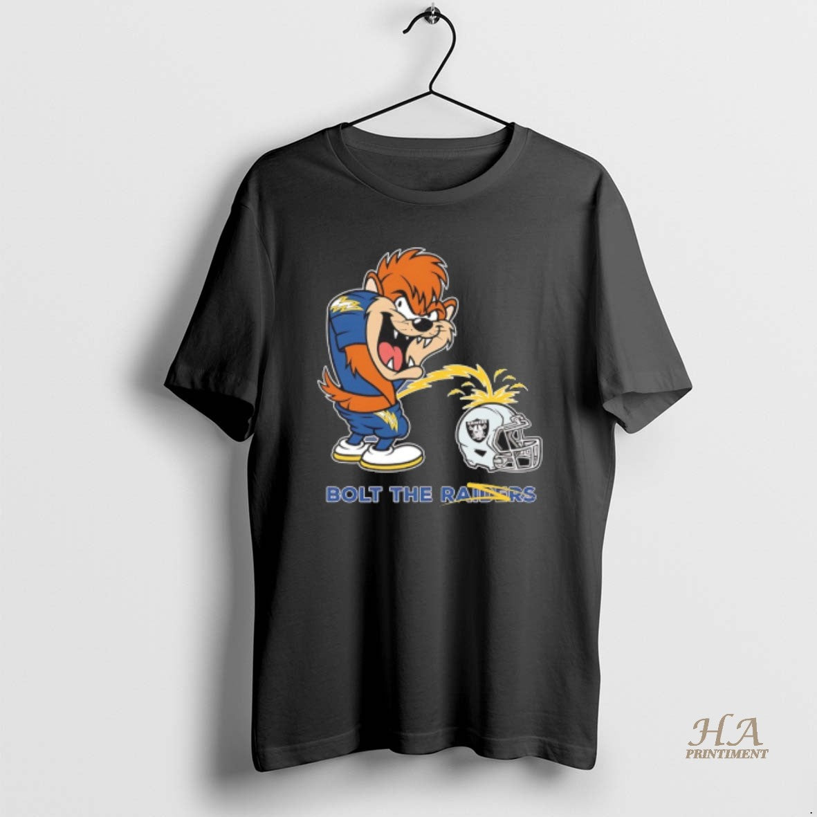 Official Tasmanian Devil Chargers Bolt The Raider T-Shirts, Hoodie, Sweatshirt | InkNestWear.com