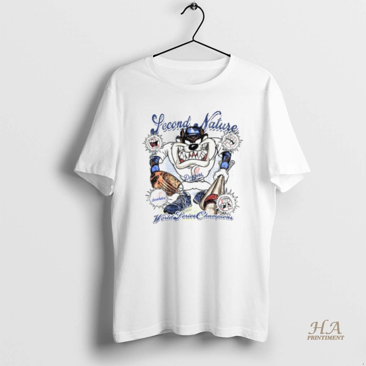 Official Taz Second Nature World Series Champions Los Angeles Dodgers Mlb Baseball 2025 T-Shirts, Hoodie, Sweatshirt