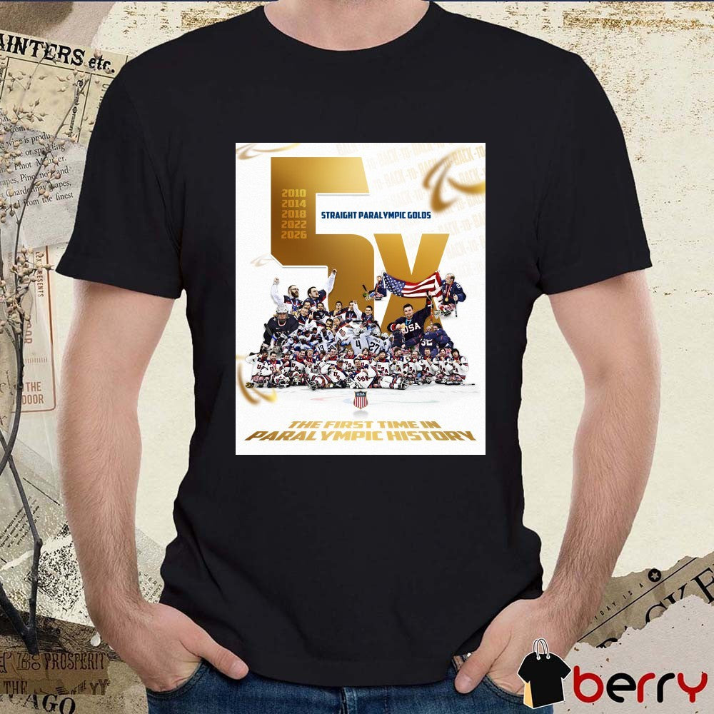 Team USA Gold Medal At The 2026 Milano Cortina Paralympic Winter Games 2010 – 2026 t-shirt