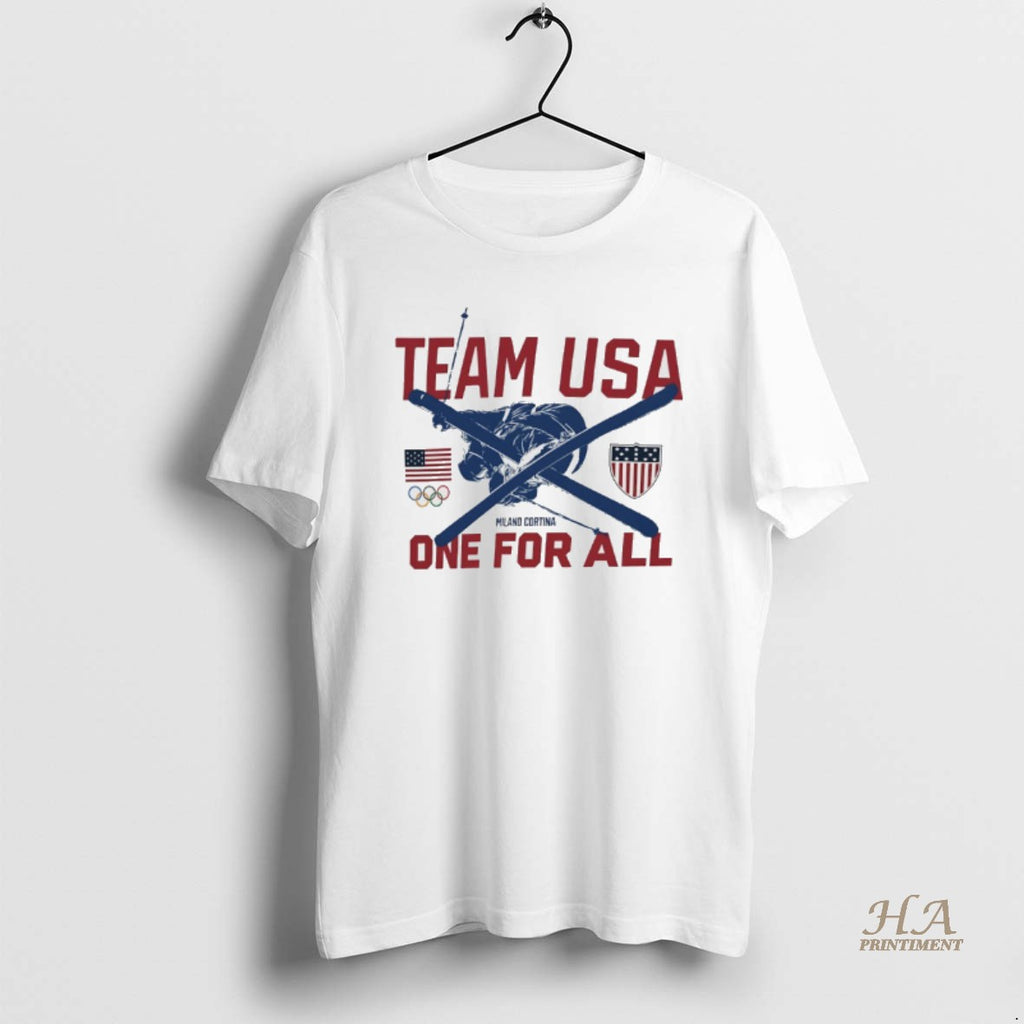 Official Team Usa One For All 2026 Winter Olympics Freestyle Skiing T-Shirts, Hoodie, Sweatshirt | InkNestWear.com