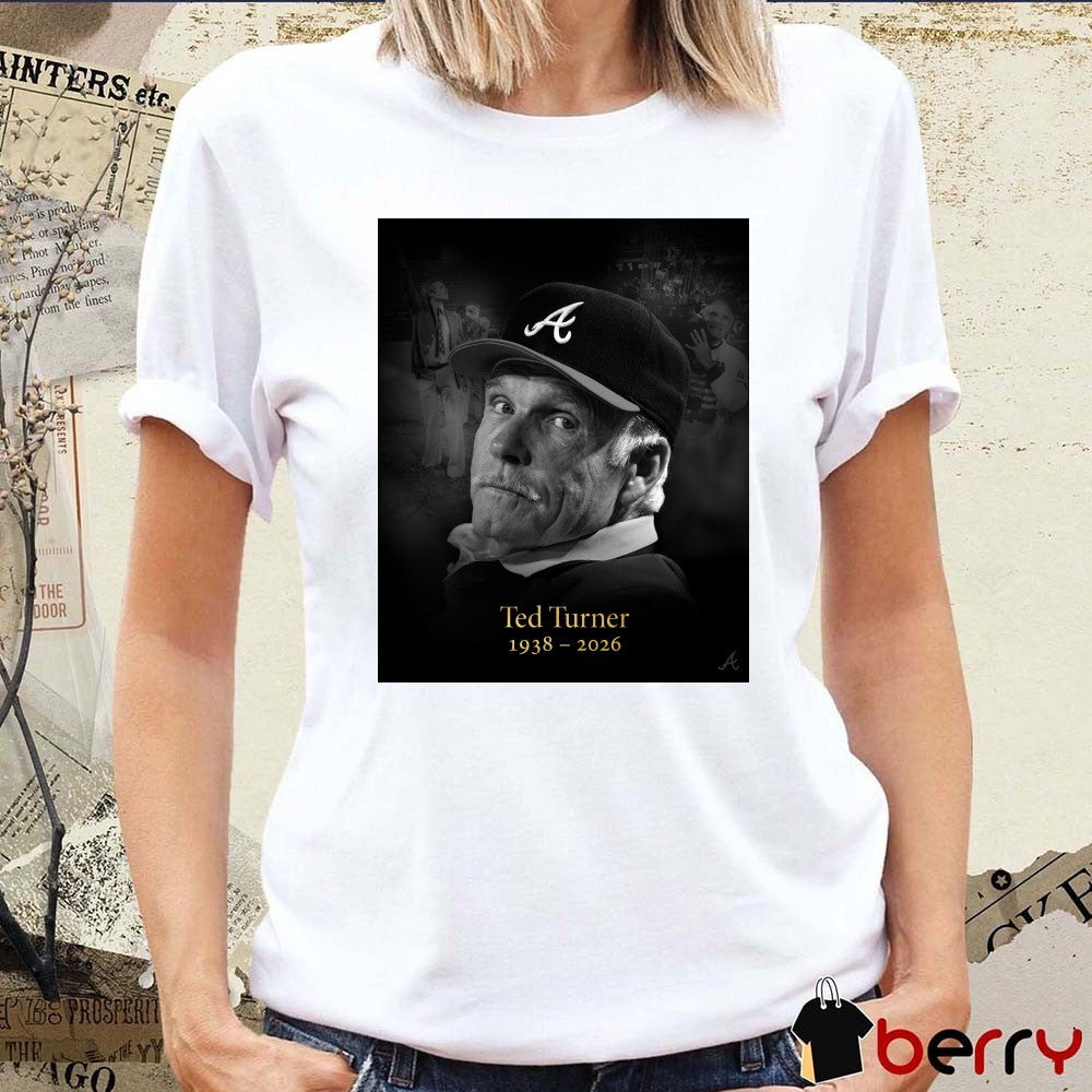 Ted Turner 1938 – 2026 Atlanta Braves MLB t-shirt