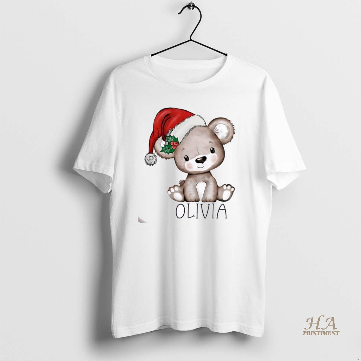 Official Teddy Bear Xmas Babys First Christmas Personalized Ornaments White T-Shirts, Hoodie, Sweatshirt | InkNestWear.com