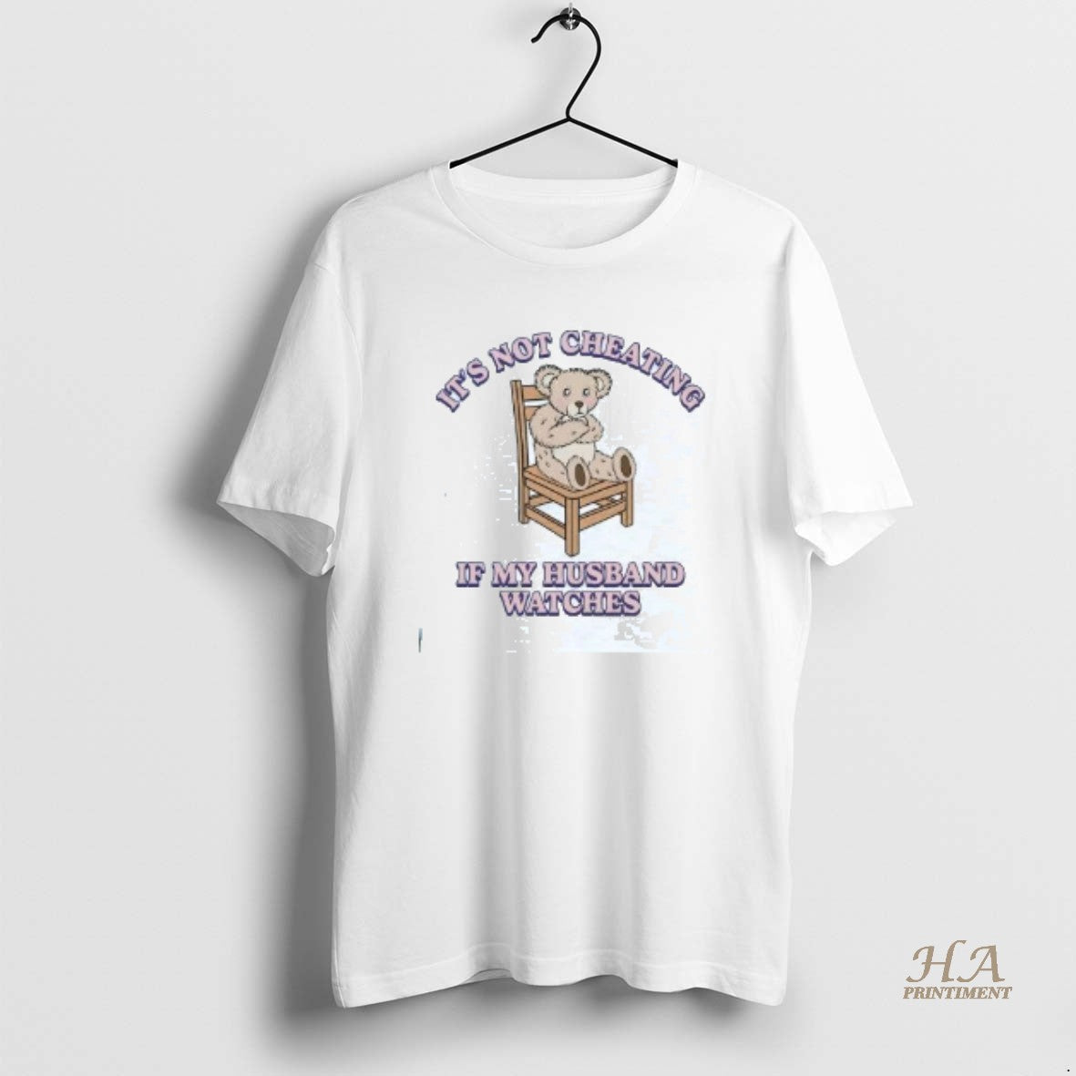 Official Teddy Bear Its Not Cheating If My Husband Watches T-Shirts, Hoodie, Sweatshirt | InkNestWear.com