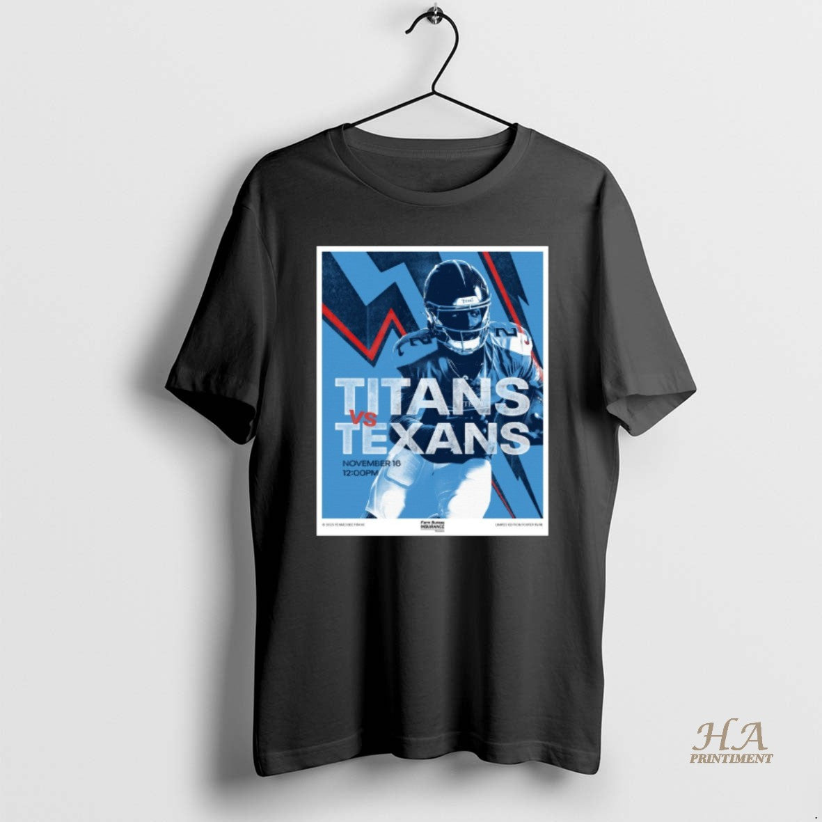 Official Tennessee Titans Vs Houston Texans Gameday At Nissan Stadium November 16 2025 T-Shirts, Hoodie, Sweatshirt