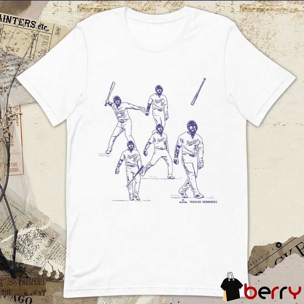 Teoscar Hernández Bat Flip Los Angeles Dodgers MLB Painting t-shirt