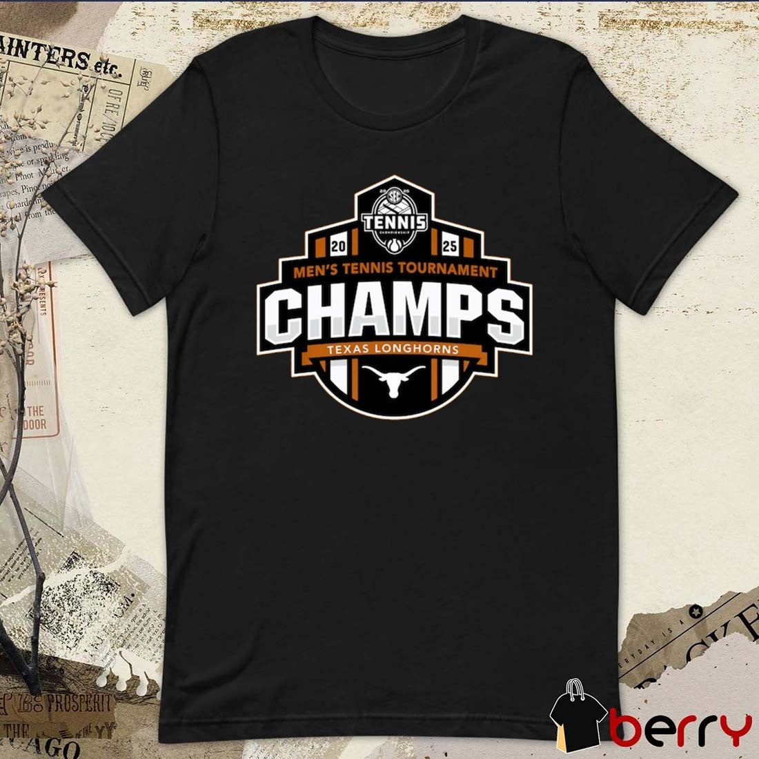 Texas Longhorns SEC Men’s Tennis Tournament Champions NCAA 2025 t-shirt