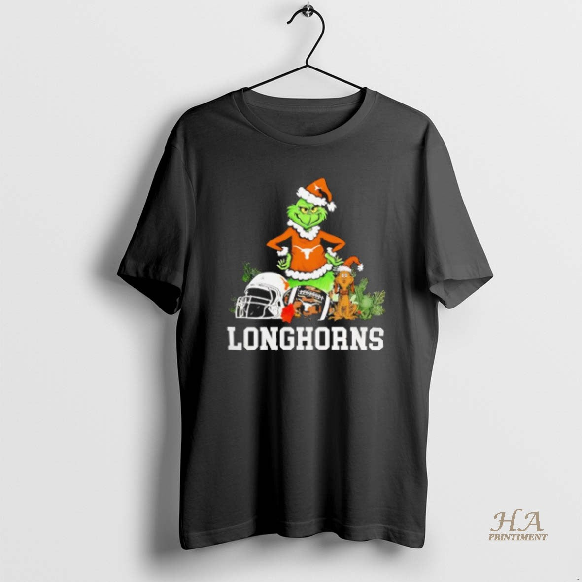 Official Texas Longhorns The Grinch And Max Helmet Christmas 2025 T-Shirts, Hoodie, Sweatshirt | InkNestWear.com