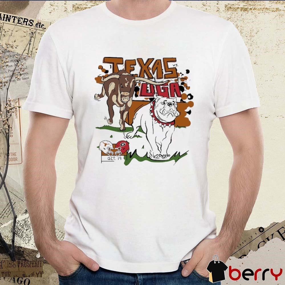 Texas Longhorns vs. Georgia Bulldogs Oct 19 2024 Matchup t-shirt