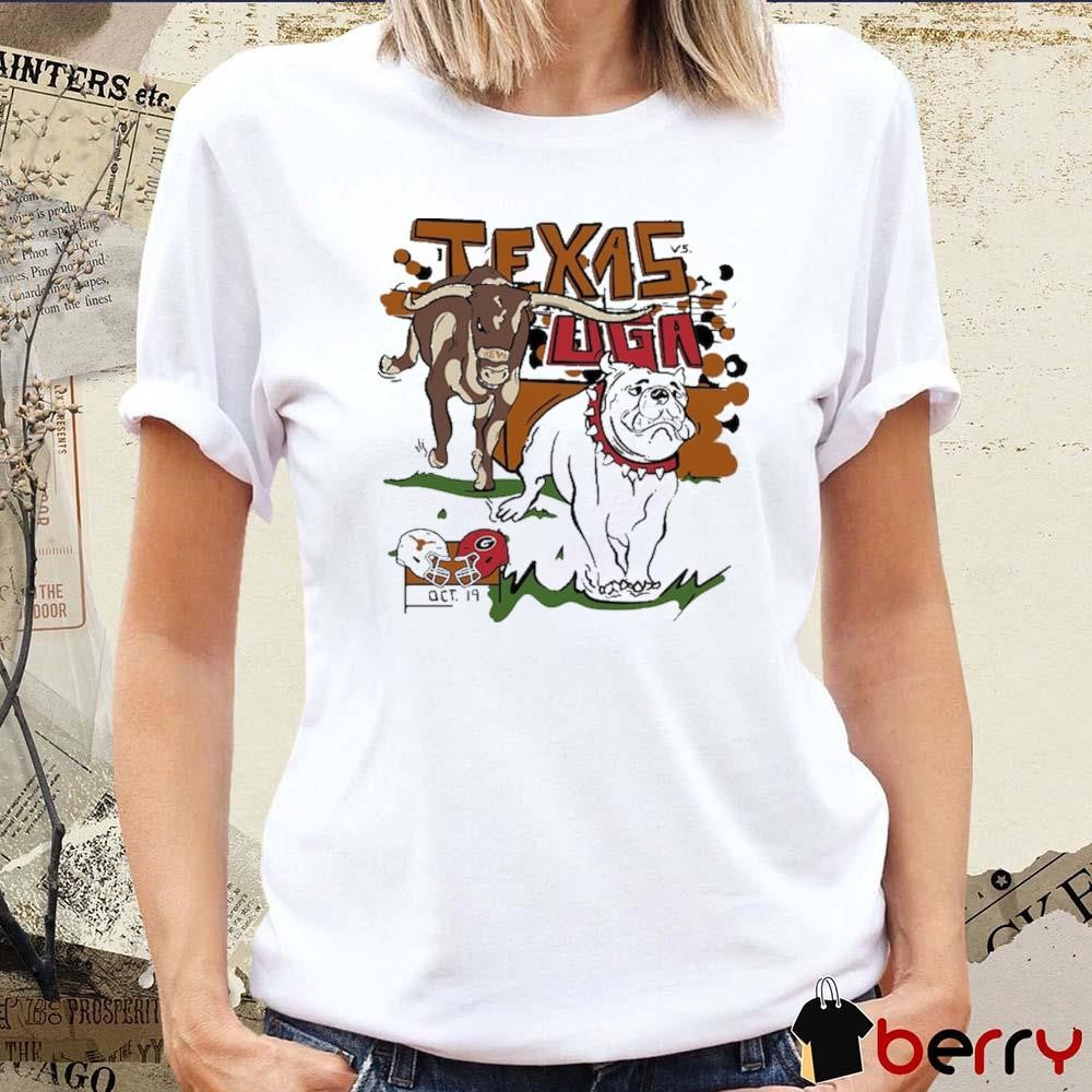 Texas Longhorns vs. Georgia Bulldogs Oct 19 2024 Matchup t-shirt