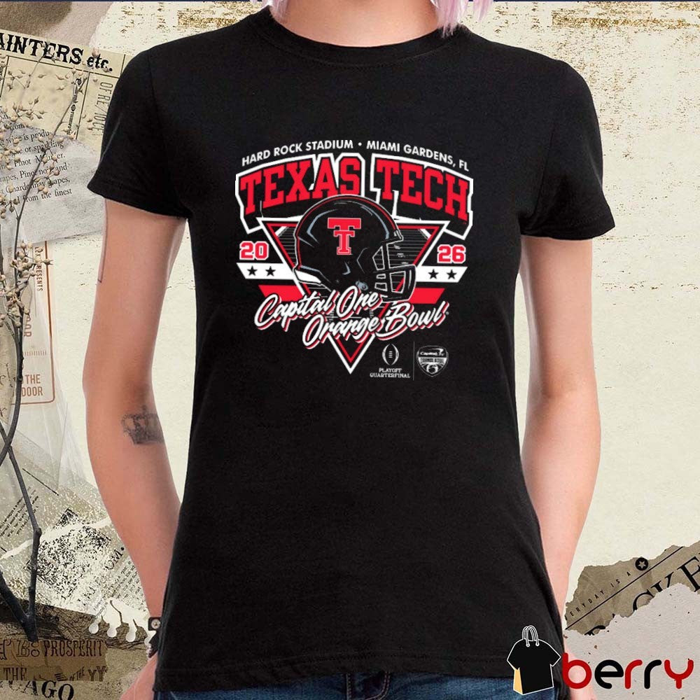 Texas Tech Red Raiders 2025 CFP Capital One Orange Bowl Hard Rock Stadium Ocean Drive t-shirt