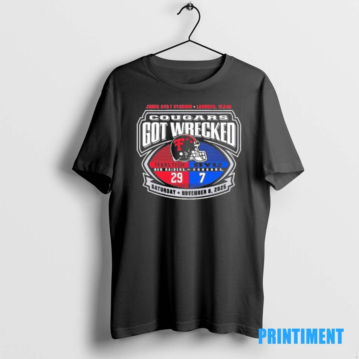 Official Texas Tech Red Raiders 2025 Cougars Got Wrecked Byu Gameday Score 29 7 Lubbock T-Shirts, Hoodie, Sweatshirt