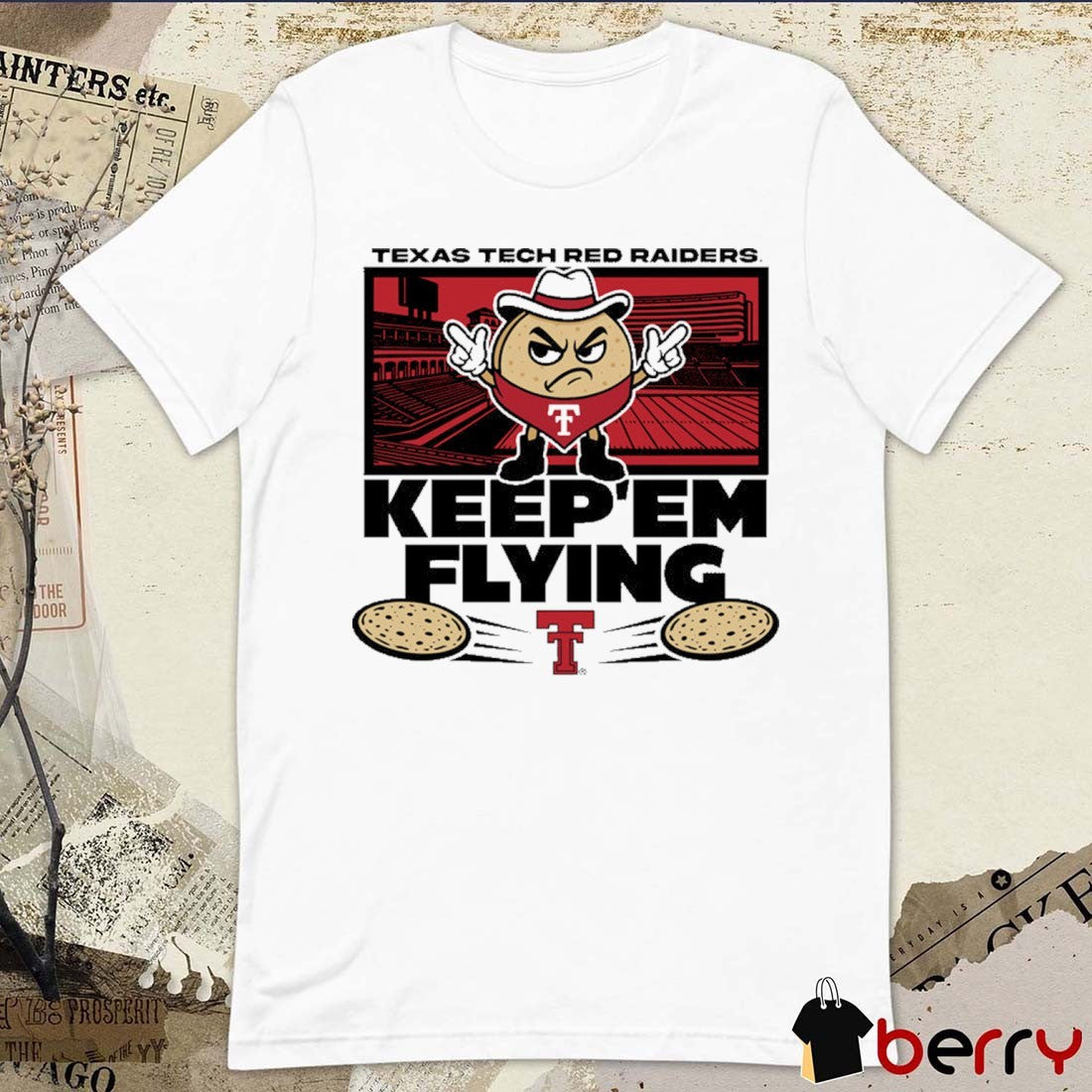 Texas Tech Red Raiders Football El Tortillo Keep ‘Em Flying Mascot t-shirt