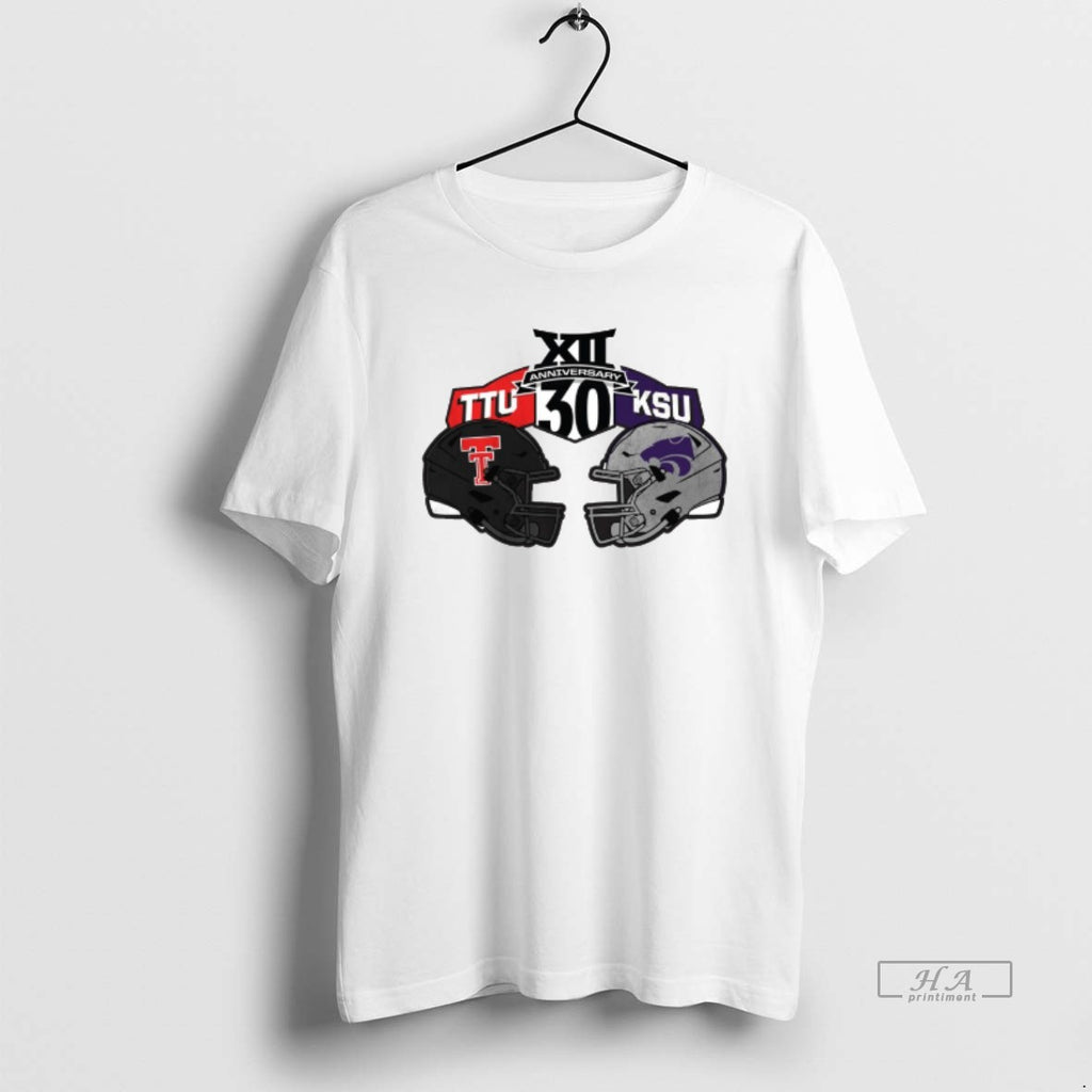 Official Texas Tech Red Raiders Vs Kansas State Wildcats Football 2025 Big 12 Conference 30th T-Shirts, Hoodie, Sweatshirt
