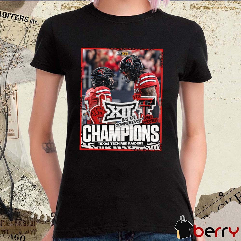 Texas Tech Red Raiders defeated BYU Cougars 2025 Big 12 Conference Championship December 6, 2025 Poster t-shirt