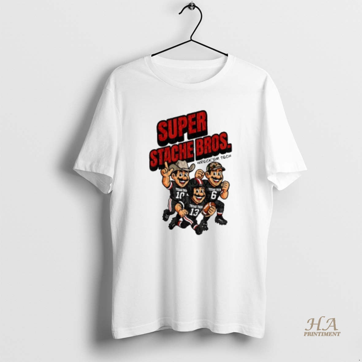 Official Texas Tech Red Raiders Football Super Stache Bros Cartoon Game Day T-Shirts, Hoodie, Sweatshirt | InkNestWear.com