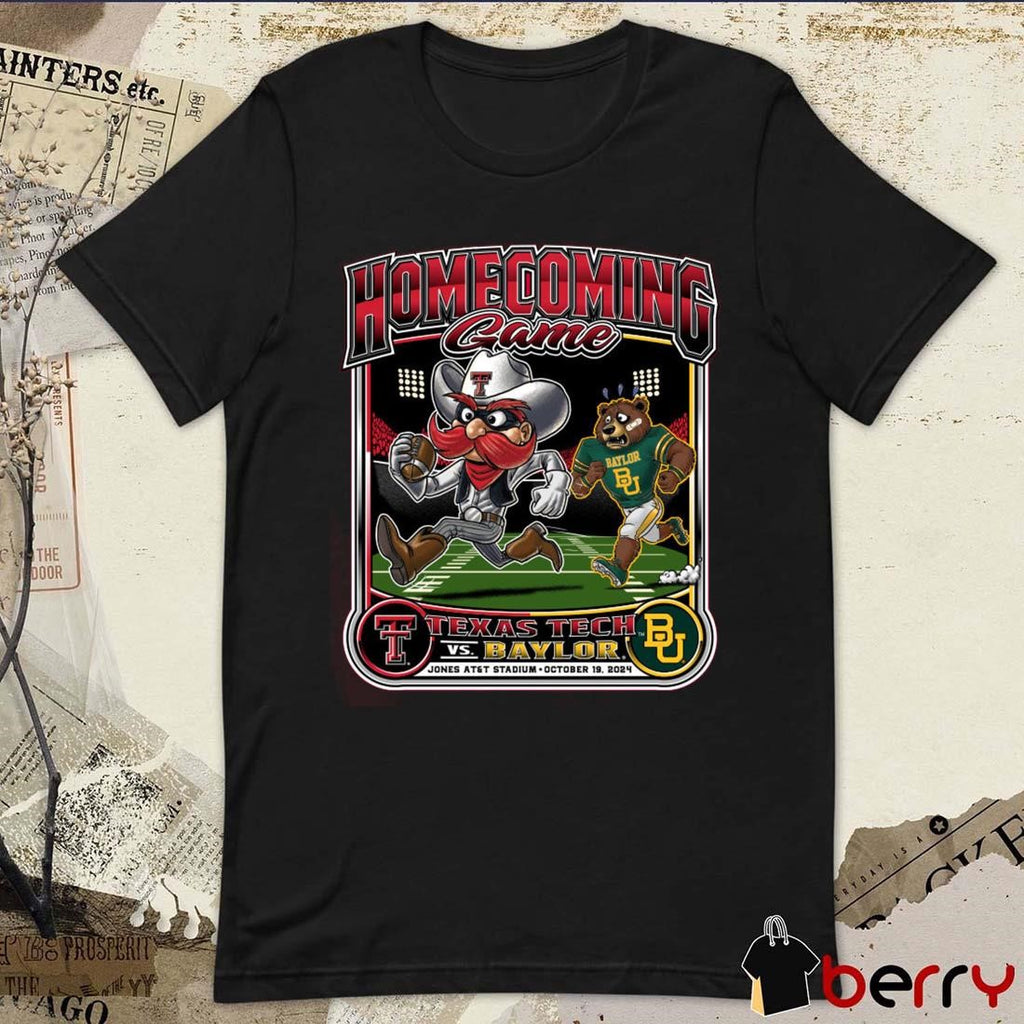 Texas Tech Red Raiders vs. Baylor Bears 2024 Homecoming Gameday t-shirt