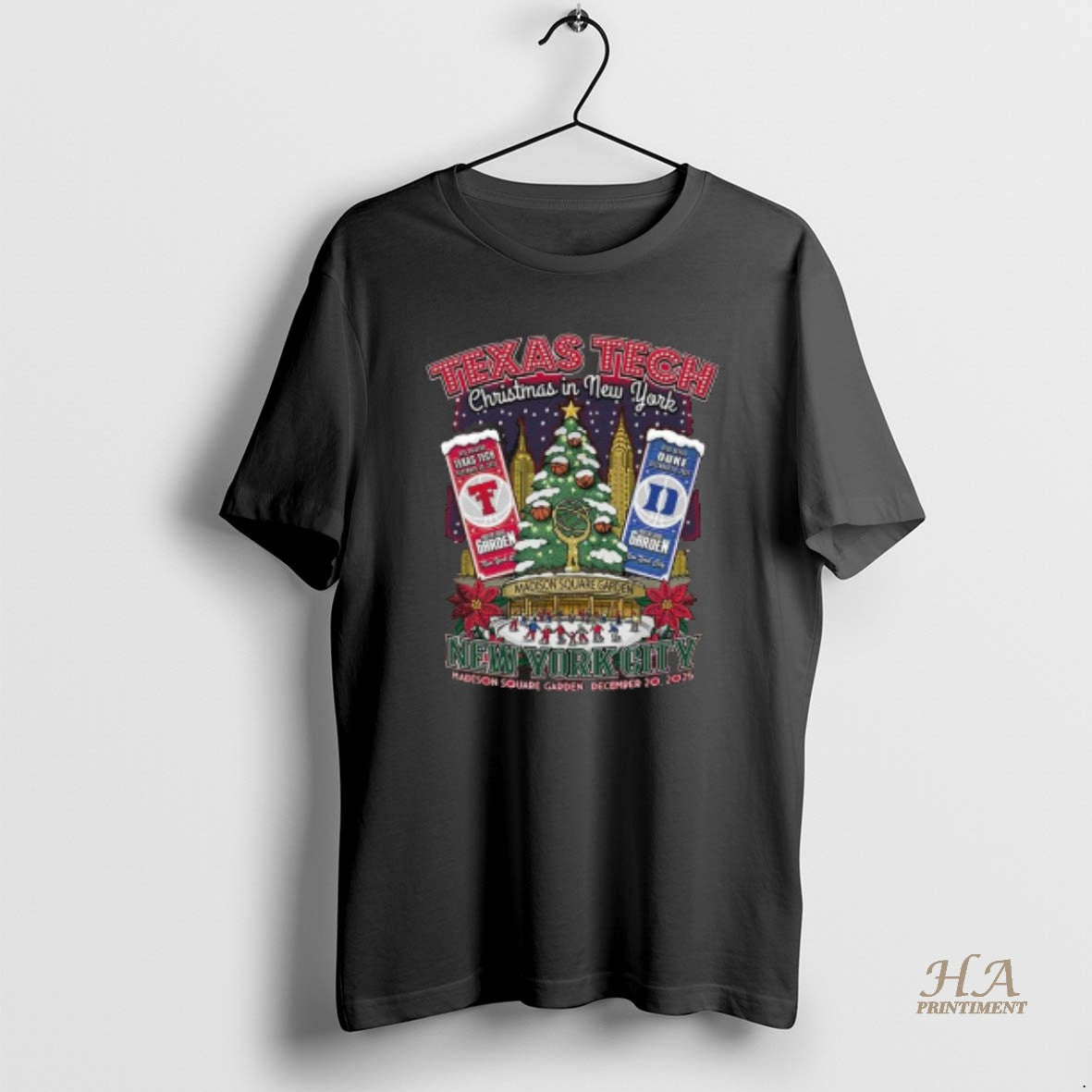 Official Texas Tech Vs Duke Christmas In New York 2025 Basketball Gameday T-Shirts, Hoodie, Sweatshirt | InkNestWear.com
