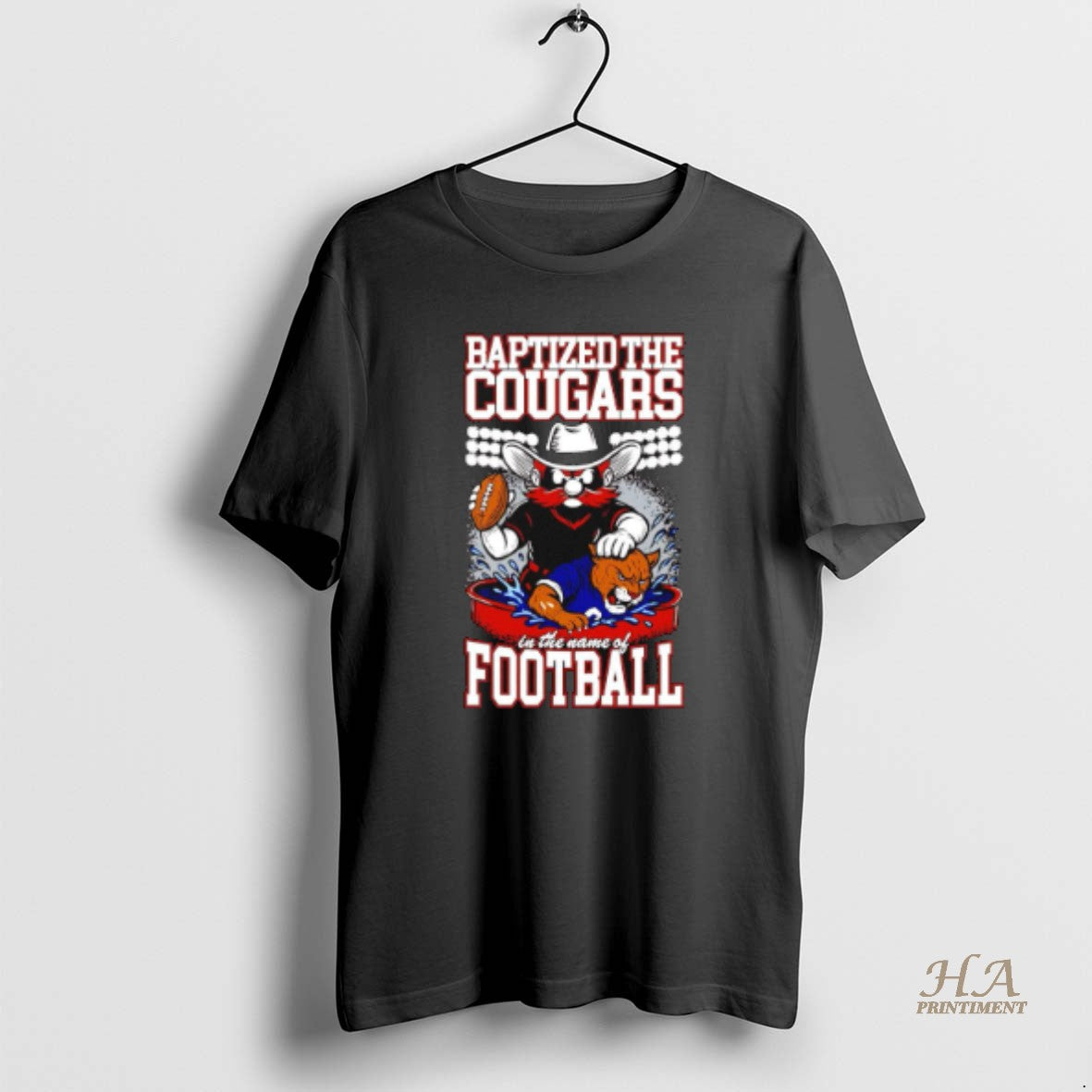 Official Texas Tech Beat Byu Baptized The Cougars In The Name Of Football T-Shirts, Hoodie, Sweatshirt | InkNestWear.com