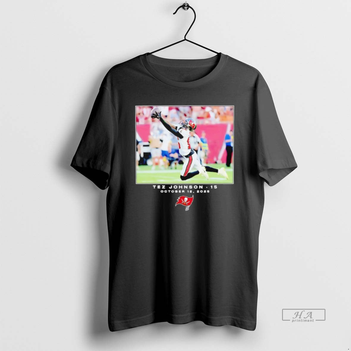 Official Tez Johnson Tampa Bay Buccaneers Football 2025 Photo