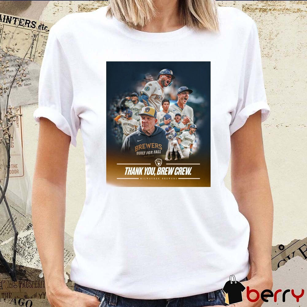 Thank you, Brew Crew Milwaukee Brewers MLB 2025 Was Special Poster t-shirt
