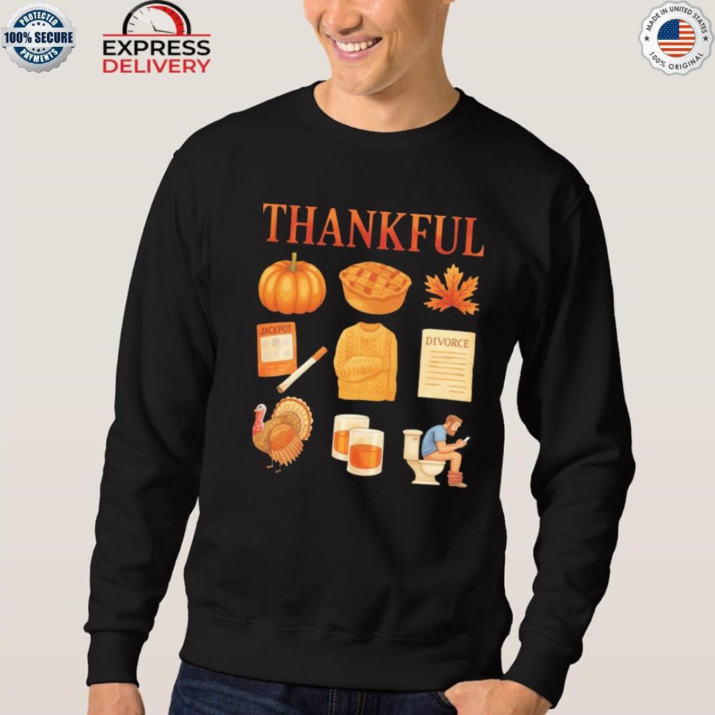 Thankful Thanksgiving Doodles Shirt
