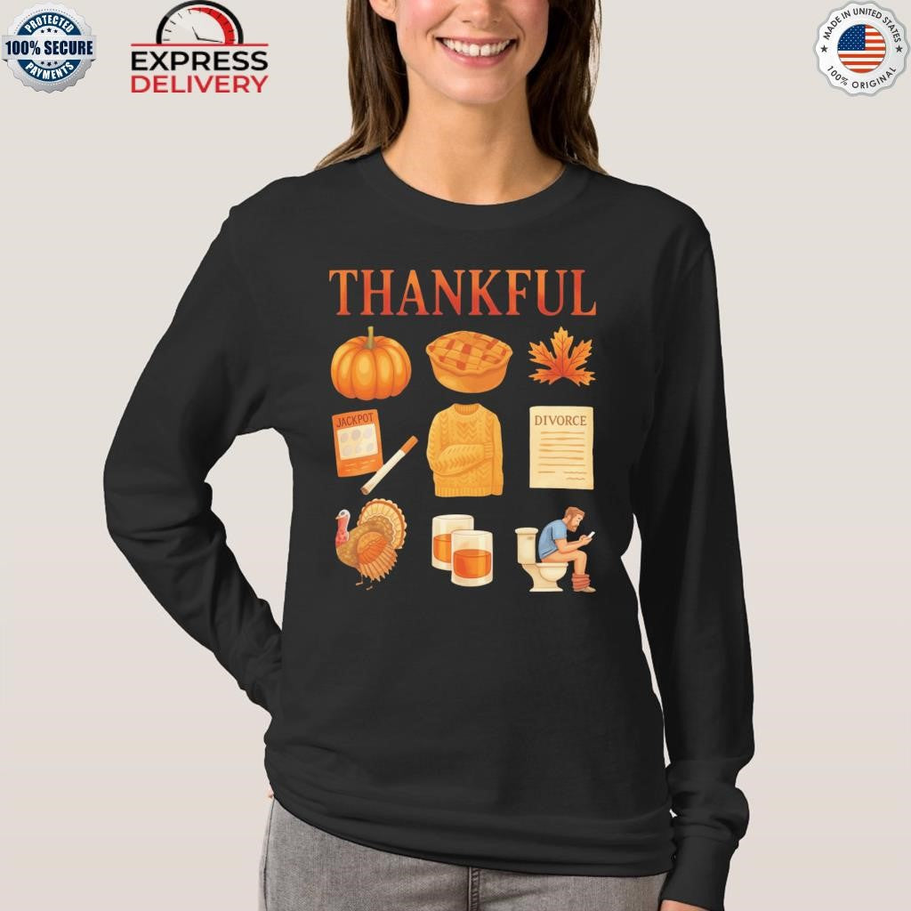 Thankful Thanksgiving Doodles Shirt