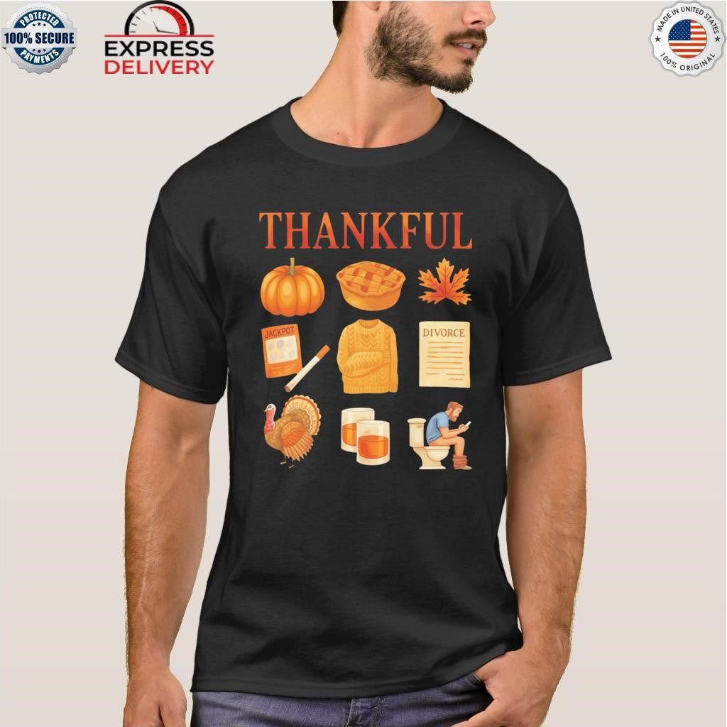 Thankful Thanksgiving Doodles Shirt