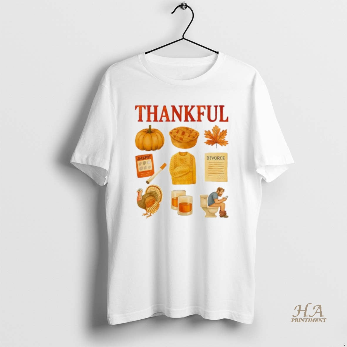 Official Thankful Traditional Symbols Of Thanksgiving Caricature T-Shirts, Hoodie, Sweatshirt | InkNestWear.com